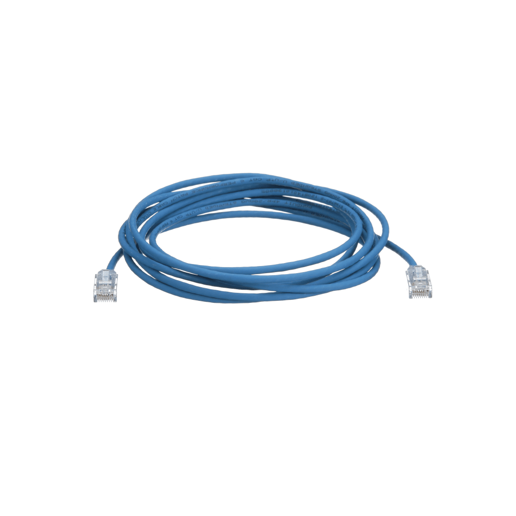 Cable de Parcheo TX6, UTP Cat6, Di?metro Reducido (28AWG), Color Azul, 12.19 Metros (40 Pies) - Image 2