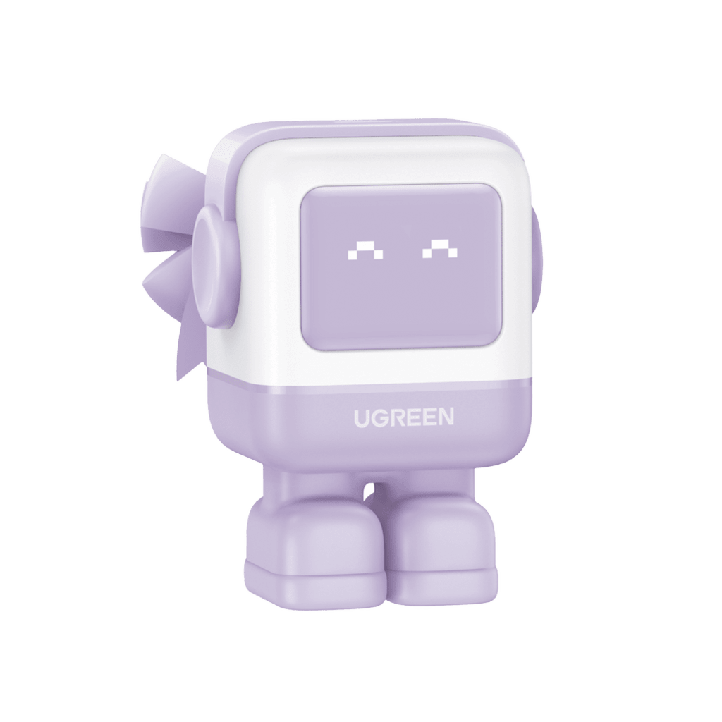 Cargador RobotGaN de 65W Serie UNO | 3 Puertos de Carga R?pida | 2 USB-C | 1 USB-A | PD 3.0 | QC 4.0 | Carga Inteligente | Tecnolog?a GaN II | Zapato Magn?tico Extra?ble | Carcasa Ign?fuga | Pantalla LED - Image 2