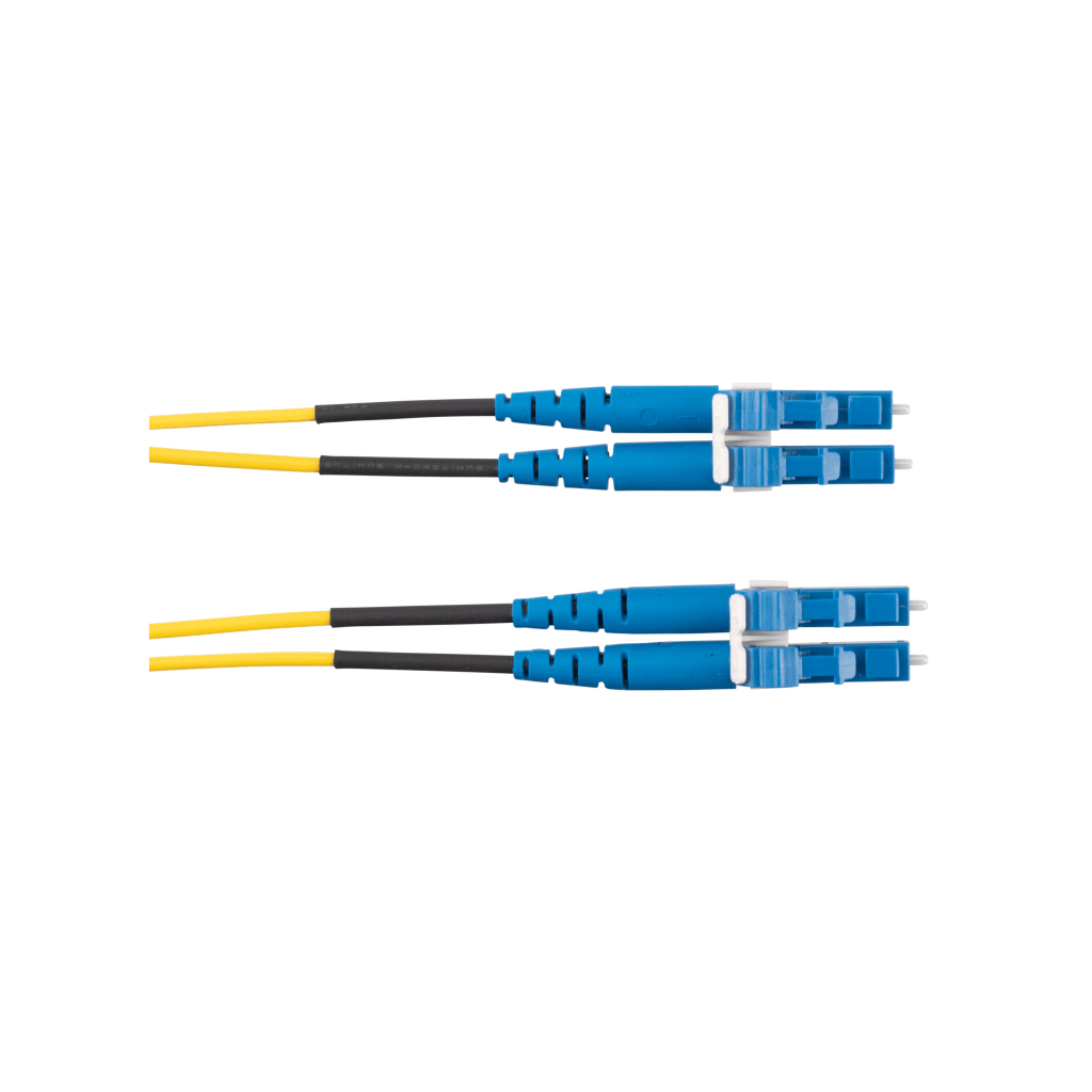 Jumper de Fibra Optica Monomodo 9/125 OS2, LC-LC Duplex, OFNR (Riser), Color Amarillo, 8 Metros (26.25 Pies) - Image 2