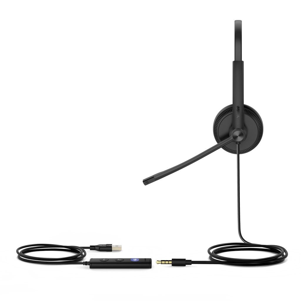 Diadema USB Alámbrica Yealink UH34 Dual Teams C/ Almohadillas de Cuero Compatible con Teléfonos IP Yealink y Computadoras - Image 2