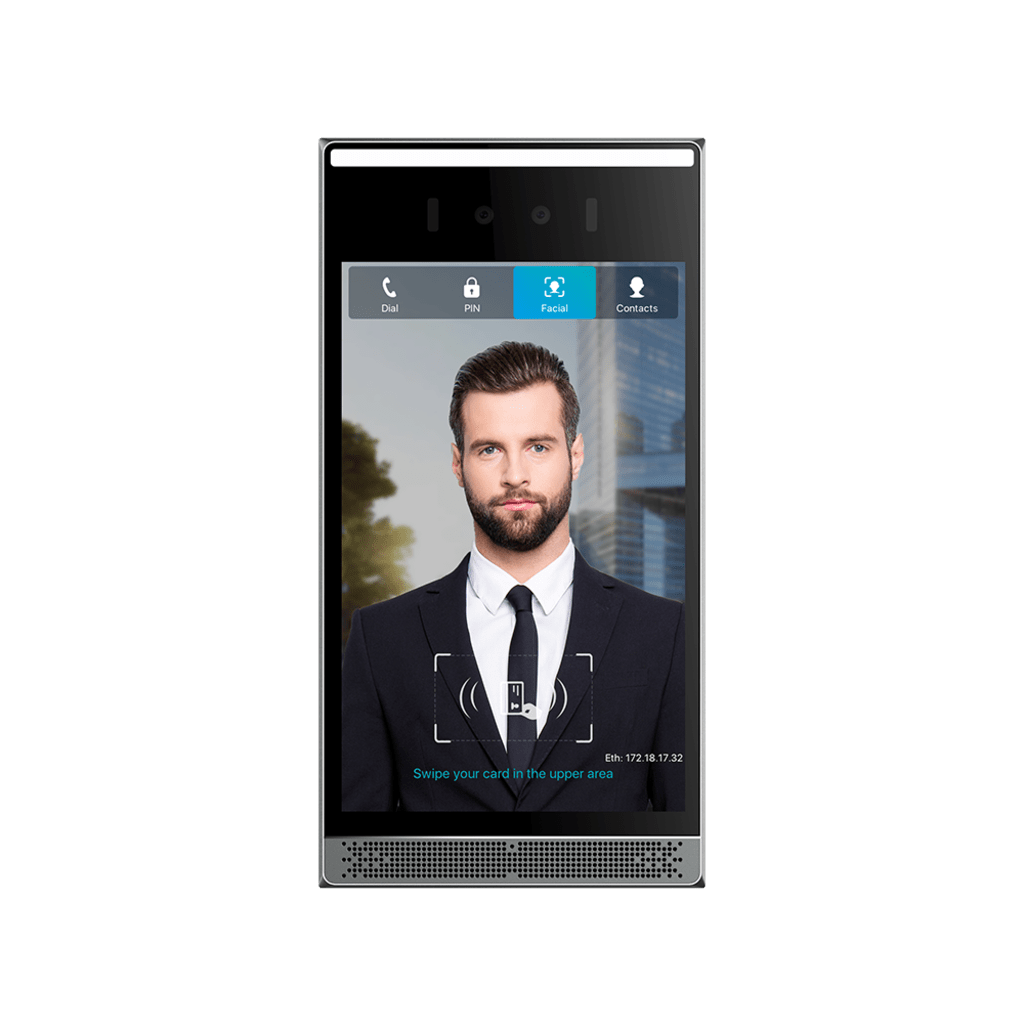 Videoportero IP SIP con Reconocimiento Facial, 8" IPS, 10,000 rostros, anti-suplantación, IP66/IK07, PoE - Image 2