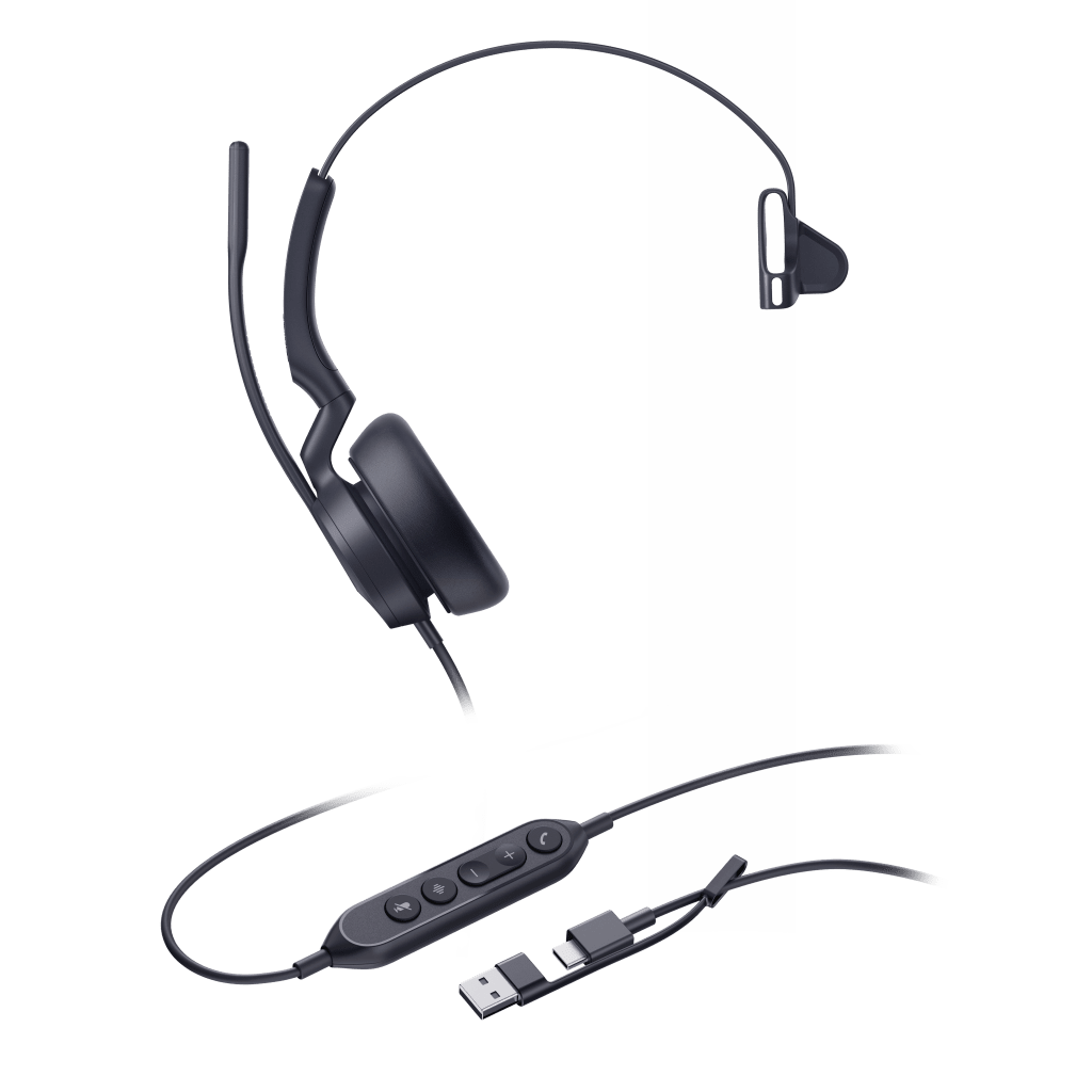 Diadema Alámbrica Yealink UH46 Mono USB-C/A Certificada con Microsoft Teams - Image 2