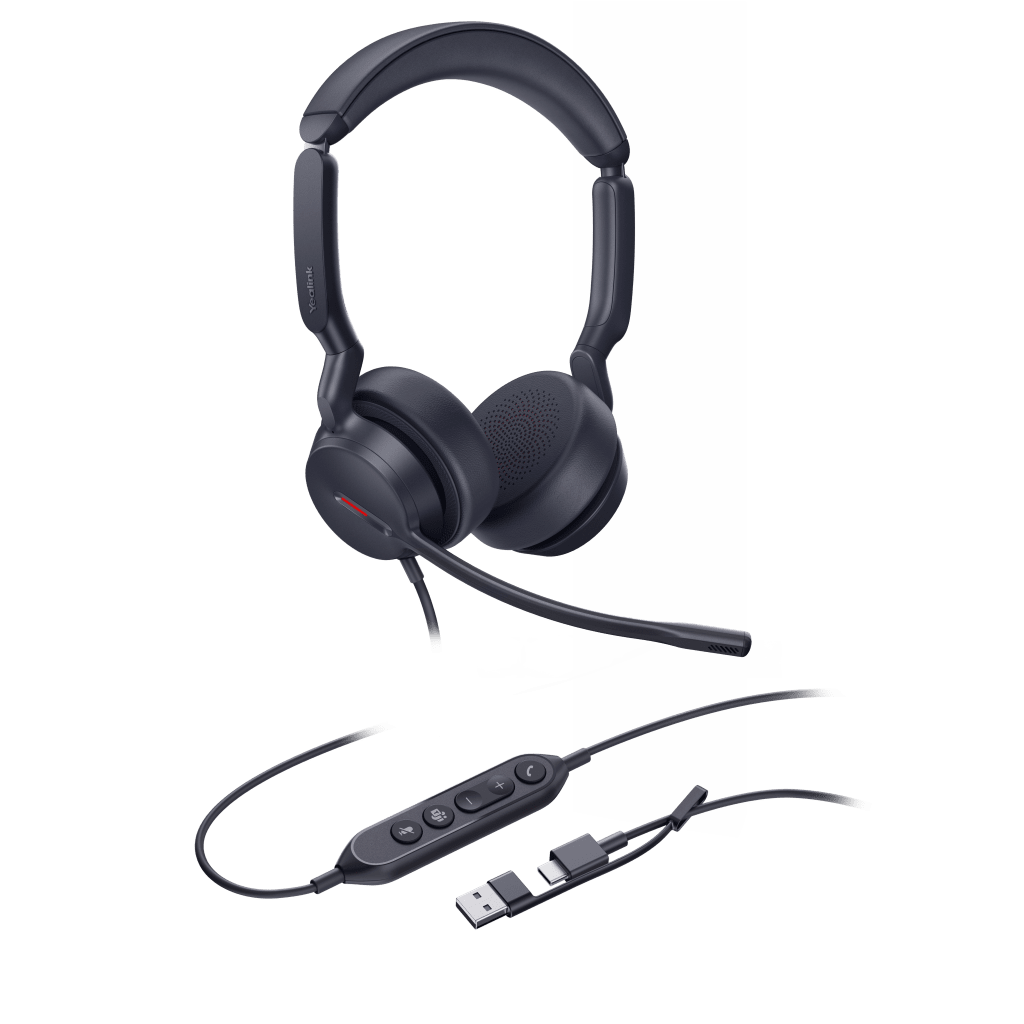 Diadema Alámbrica Yealink UH44 Dual USB-C/A Certificada con Microsoft Teams - Image 2