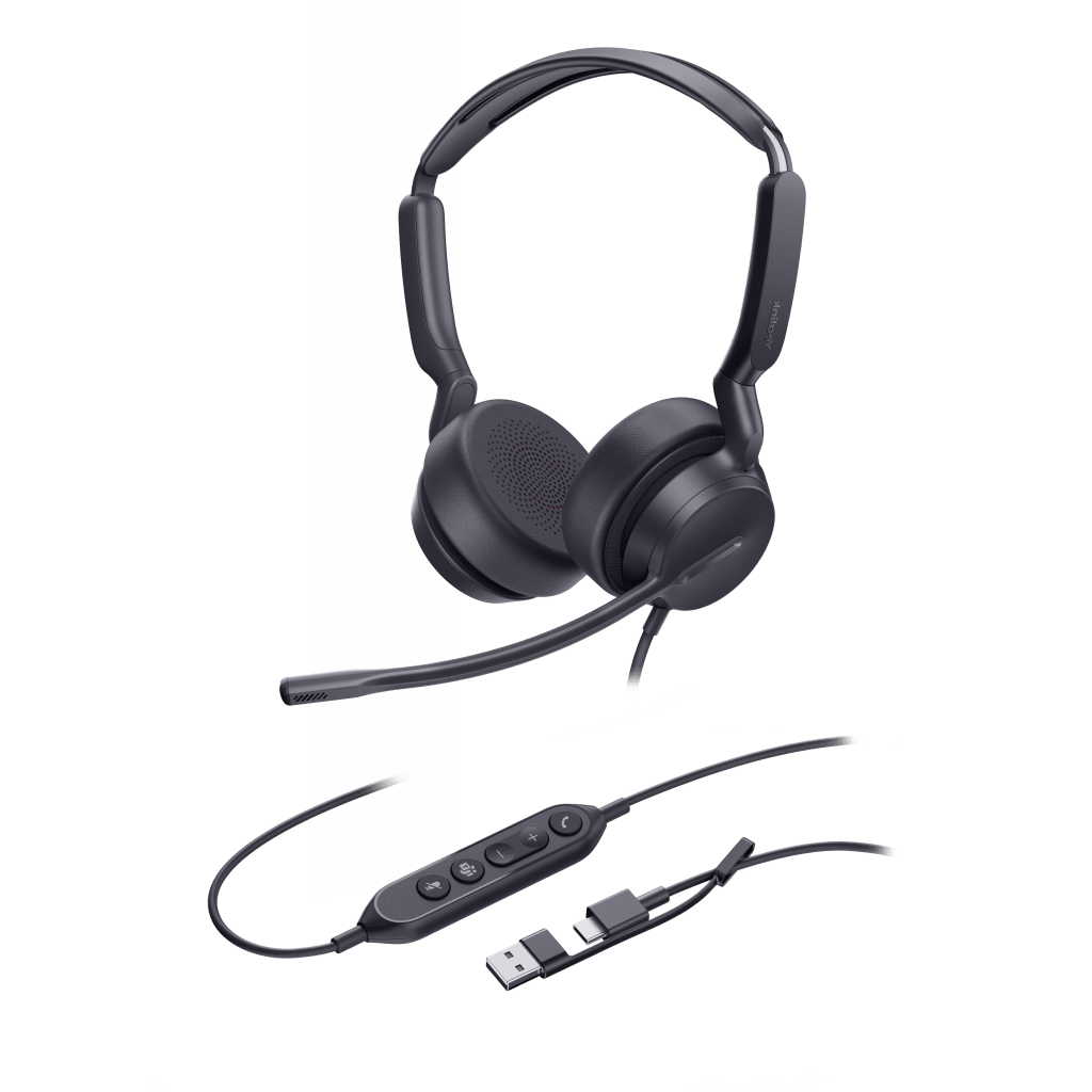 Diadema Alámbrica Yealink UH42 Dual con Audio HD y Conectividad USB-C/A Certificada con Microsoft Teams - Image 2