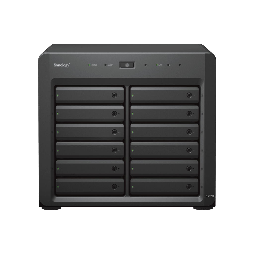 Unidad de Expansión Synology DX1222 | 12 Bahías para HDD/SSD SATA 3.5" o 2.5" | Intercambio en Caliente | Puerto Mini-SAS HD | Garantía de 5 Años. - Image 2