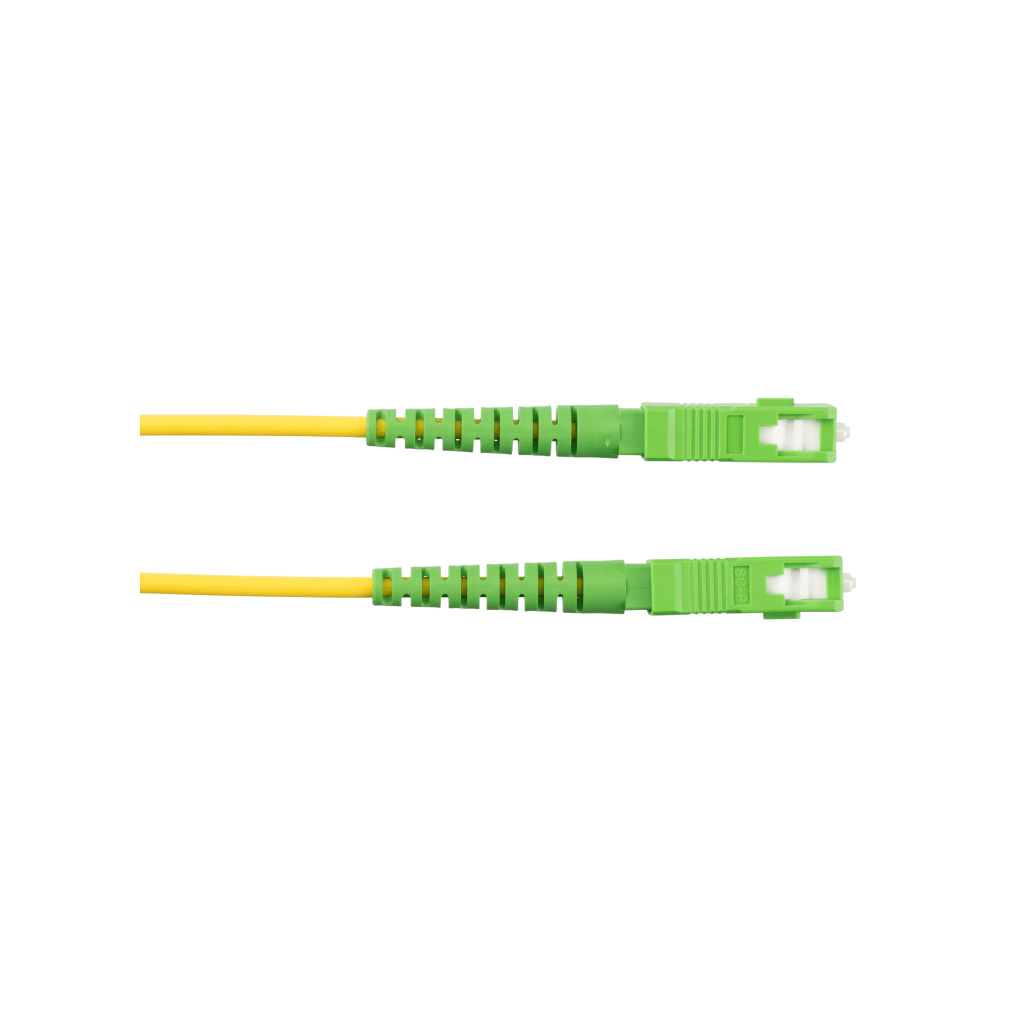 Jumper de Fibra Optica Monomodo 9/125 OS2, SC/APC-SC/APC Simplex, OFNR (Riser), Color Amarillo, 5 Metros (16.40 Pies) - Image 2