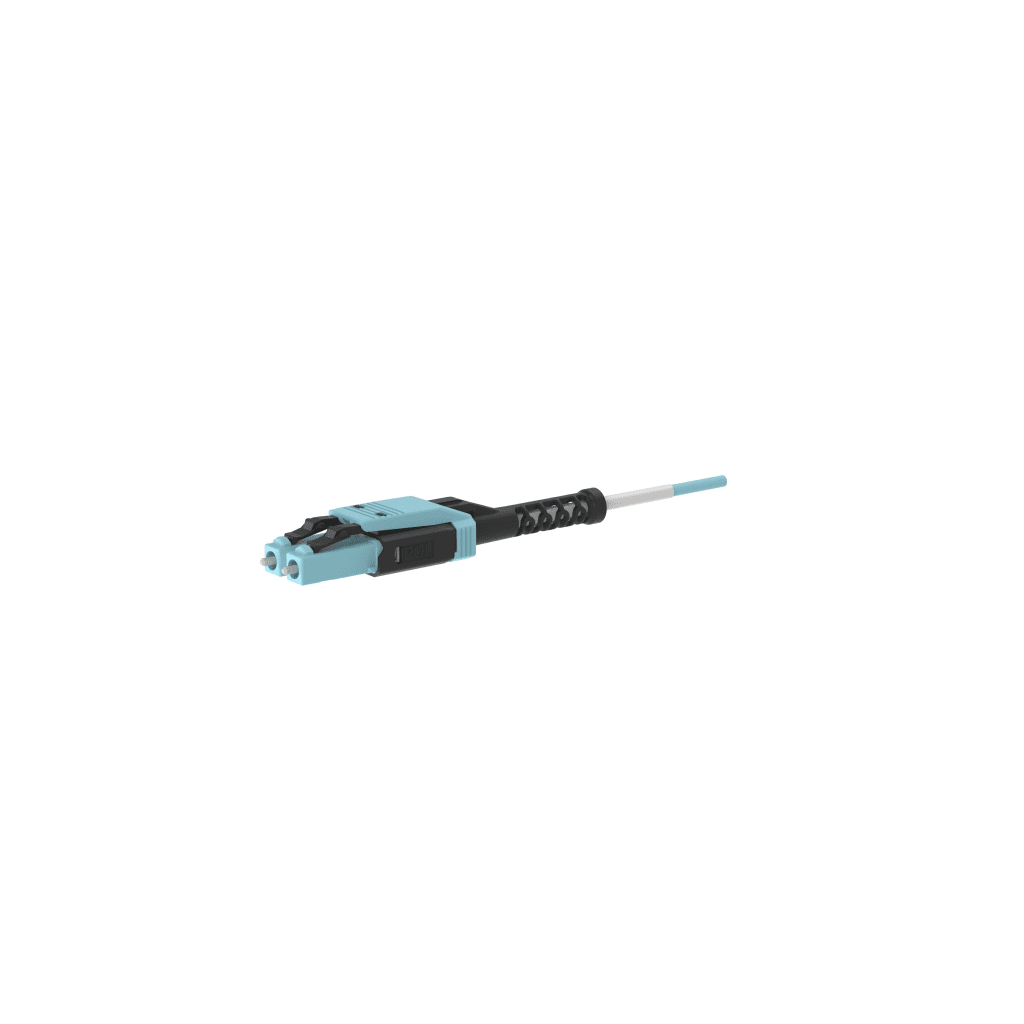 Jumper de Fibra ?ptica Multimodo 50/125 OM4, LC-LC Uniboot Duplex, LSZH, Color Aqua, 3 Metros (9.84 Pies) - Image 2