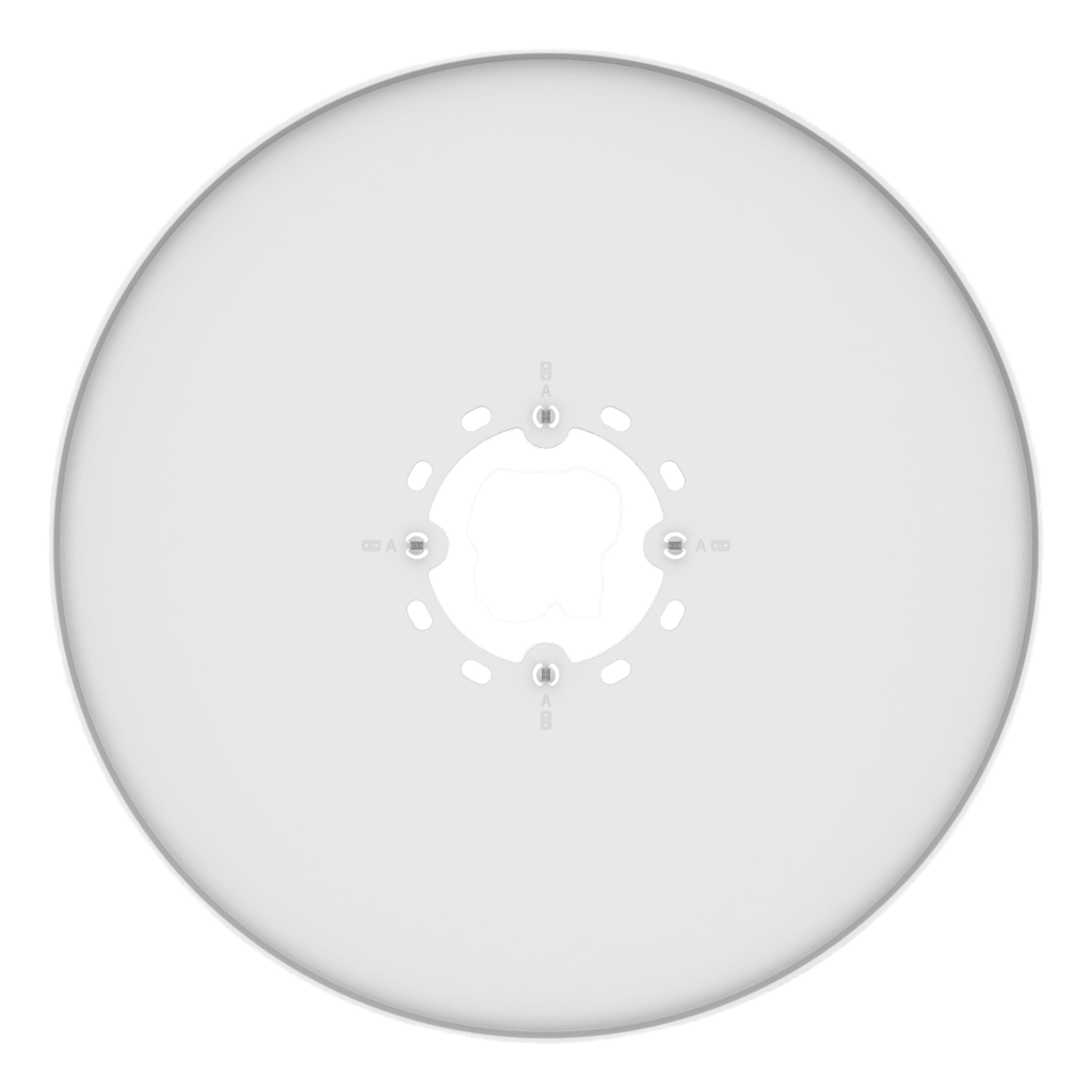 Cubierta de Agujero de Montaje SBP-315C / Policarbonato Blanco / Diámetro 326mm / Compatible con Cámaras PNM-9084QZ/RQZ1 y Monturas SBP-250WMN / Incluye Tornillos - Image 2