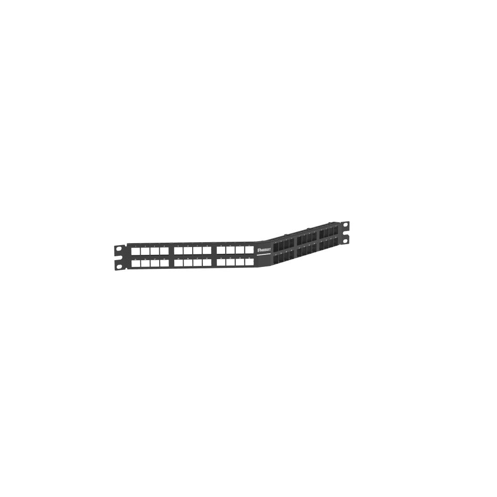 Panel de Parcheo Modular Keystone (Sin Conectores), Angulado, de 48 Puertos, 1UR - Image 2