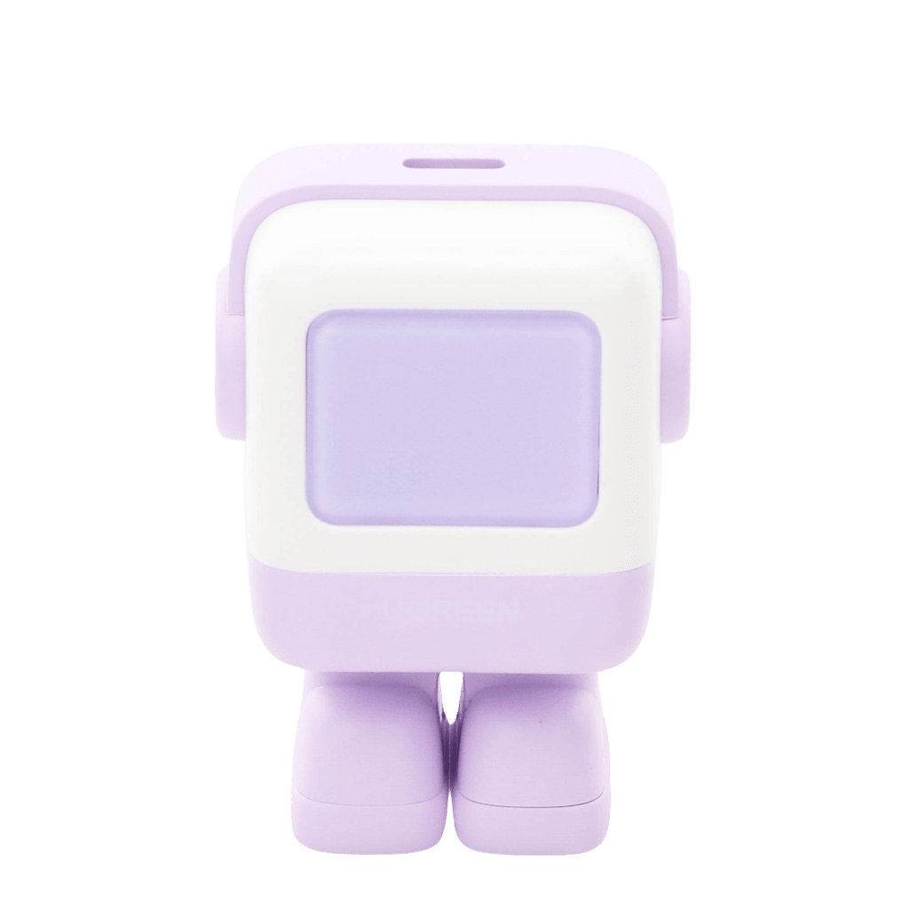 Cargador Mini GaNRobot 30W serie UNO | 1 USB-C de Carga Rápida | Tecnología GaN II | Multiprotocolo PD/QC/SCP/FCA | Carga Inteligente | Pantalla LED | Zapato Magnético Extraíble | Thermal Guard | Color Lila. - Image 2
