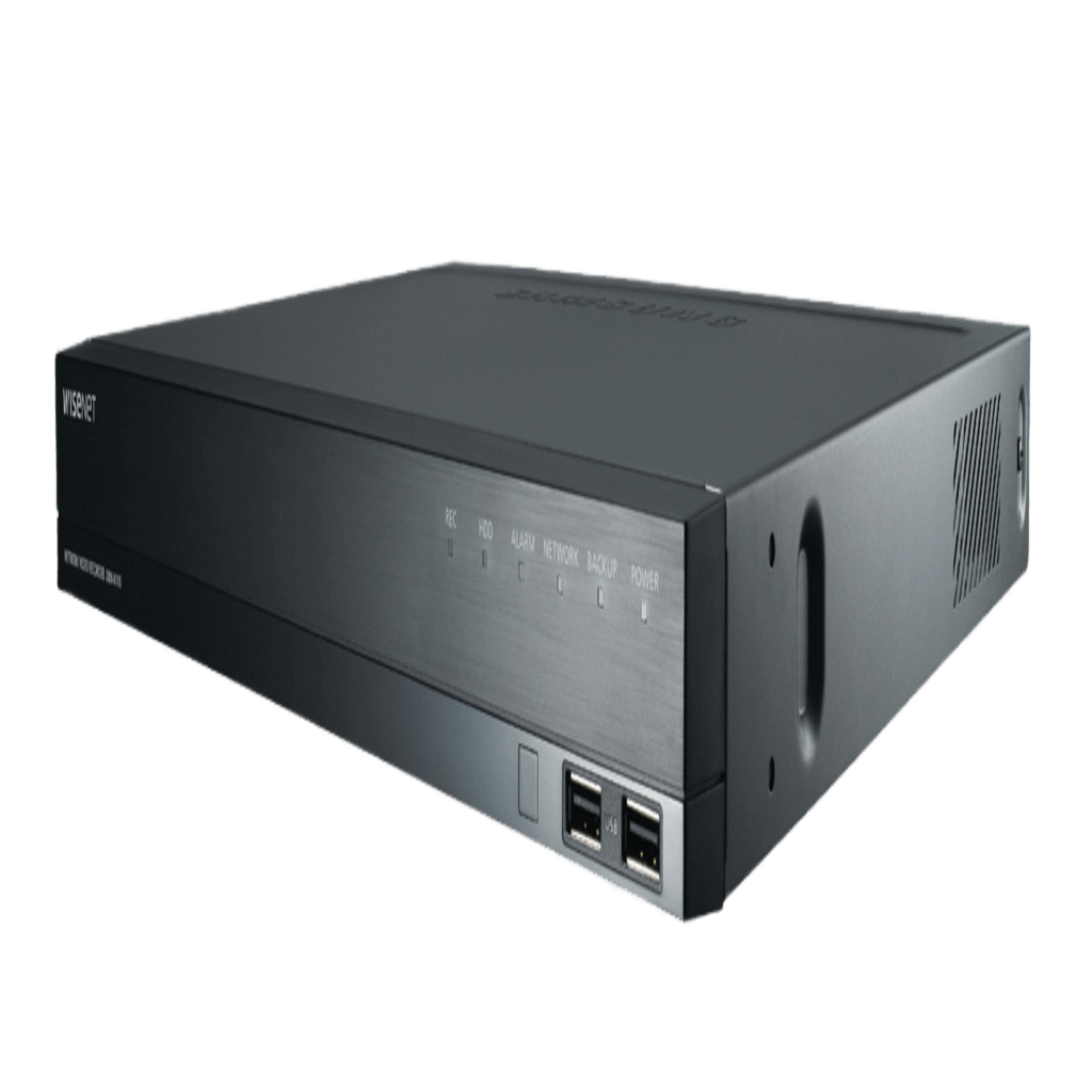 NVR 32 Megapíxel / 8 canales / 8 puertos PoE+ / H.265 & WiseStream / P2P Wisenet / Entradas y Salidas de Alarma - Image 2