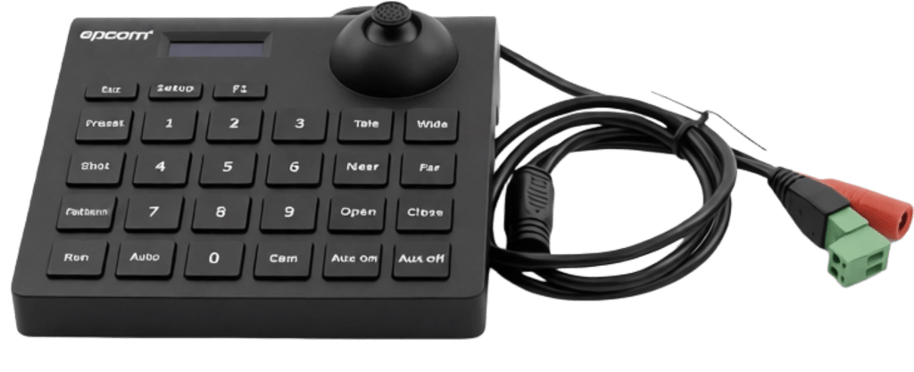 Mini Teclado controlador PTZ con pantalla LCD y joystick altamente resistente - Image 2