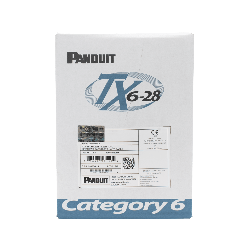 Bobina de Cable UTP 305 Metros (1000 Pies) de Cobre TX6-28?, Blanco, Categor?a 6, Di?metro Reducido (28 AWG), CM/LSZH, de 4 Pares - Image 2