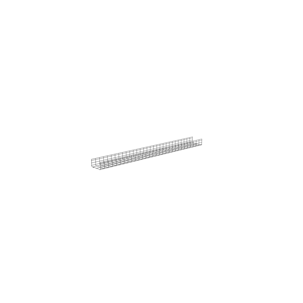 Charola Wire Basket de 12 in (304 mm) de Ancho, 6 in (152 mm) de Alto, 3 m de Largo, Hasta 626 Cables Cat6, Color Negro - Image 2