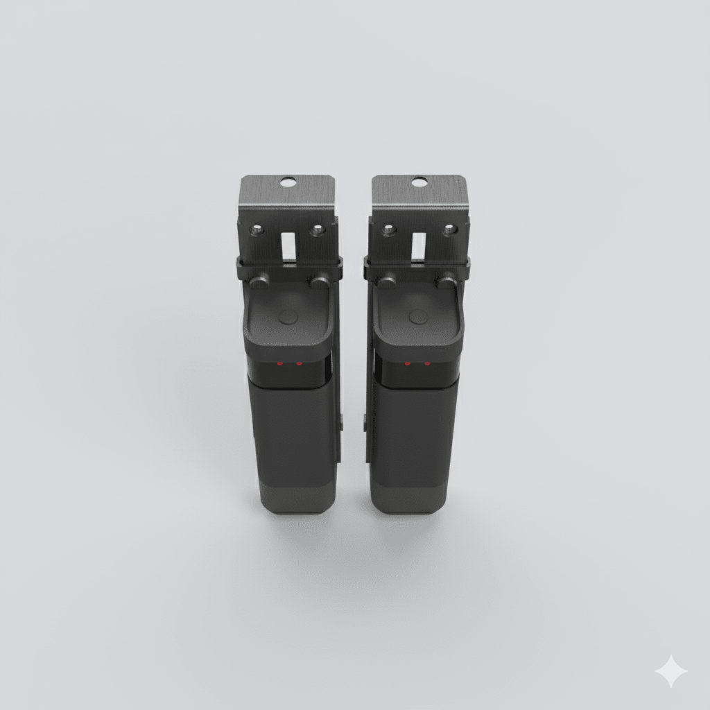 Haz Infrarrojo Inalámbrico ACCESS-PHW / Transmisor y Receptor Photo Beam / Triple Frecuencia 409-458 MHz / Alcance 20 Metros / Batería Litio 2300mAh / IP54 / Ajuste Angular -90° a +90° / Compatible Puertas Seccionales, Enrollables, C - Image 2