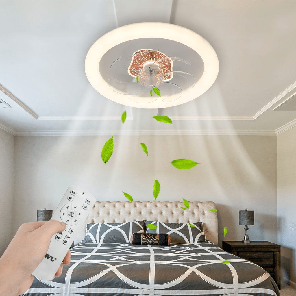 Ventilador de Techo con Luminario LED de 110 V CA 50/60 Hz / 88 W / 3 Tonos de Luz (6500 - 4 000 - 2 700 K) / Diámetro 500 mm / 6 Velocidades / Dimeable. - Image 2