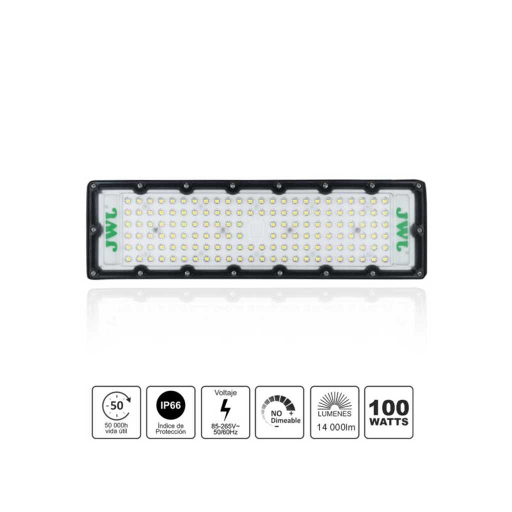 Reflector LED 100 W /350 x 100 mm / 85 - 265 Vca~ 50/60Hz / TCC 6 500 K / Uso en exterior. - Image 2