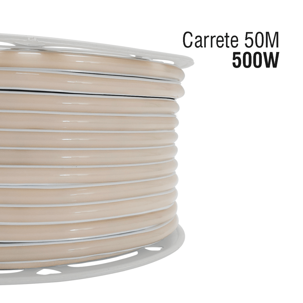 Manguera LED Luminosa Blanca de Resina Transparente y Flexible / Para uso Interior o Exterior / Carrete de 50 m/ 110V CA 4.2 A/ 500 W Potencia / T.C.C. 6500 K. - Image 2