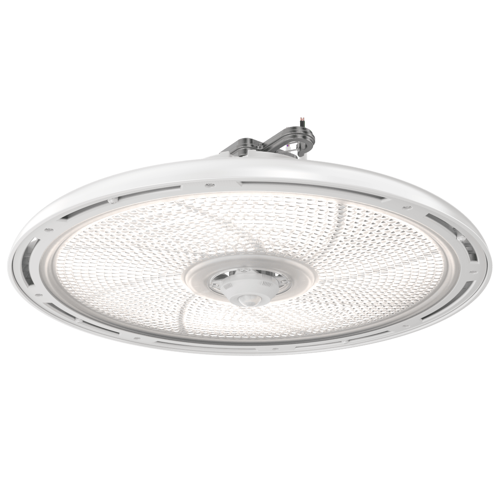 Luminaria LED High Bay Redonda REBL / 24,000-30,000 Lúmenes / Óptica Micro-Prisma Patentada / UGR Ultra Bajo / IK10 IP66 NEMA 4X / Temperatura 3500K-4000K-5000K Switchable / UVOLT 120-347V / Color Blanco. - Image 2
