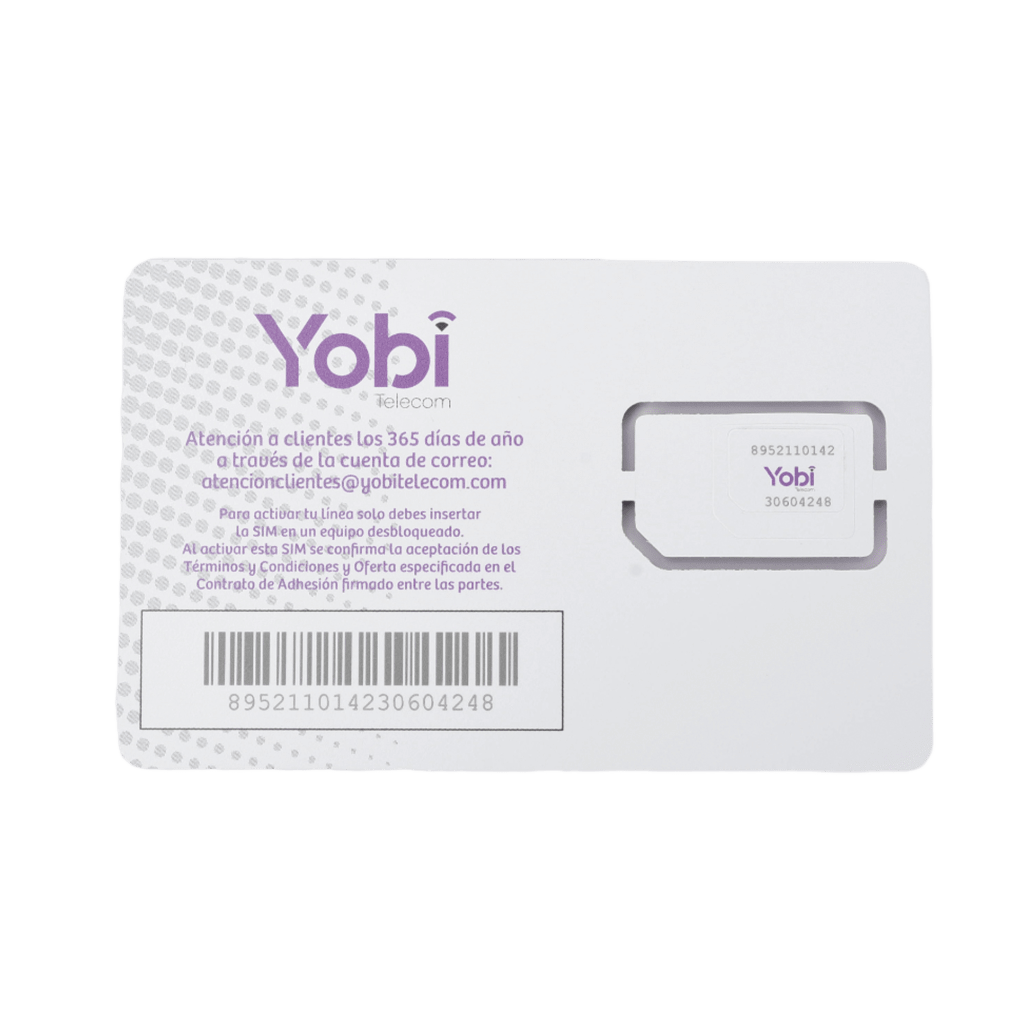 SIM Yobi para dispositivos móviles 3G/4G con recarga de 3.5GB cada mes durante 1 año de servicio (solo datos) - Image 2