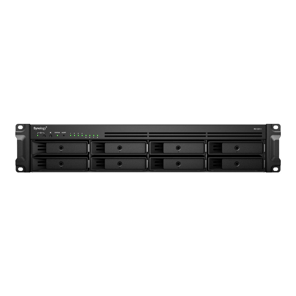 Servidor de Almacenamiento en Red RackStation RS1221+ | 8 Bahías | Expansión a 12 Bahías | CPU AMD Ryzen V1500B | 4 GB DDR4 ECC | RAID Soportado | 10/25GbE | Synology High Availability | Protección de Datos Integral. - Image 2