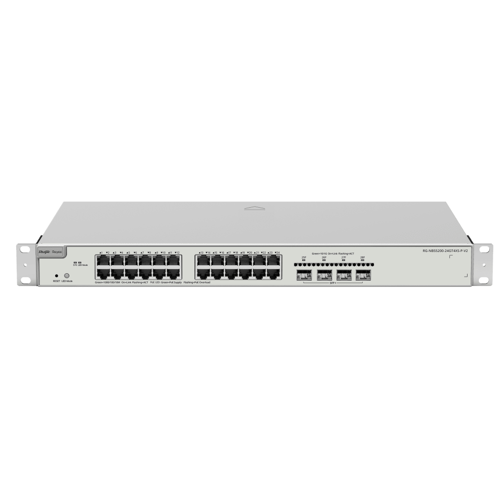 Switch Administrable PoE Capa 2+ Plus, con 24 puertos Gigabit PoE 802.3af/at + 4 SFP+ para fibra 10Gb, gestión gratuita desde la nube, 370w - Image 2