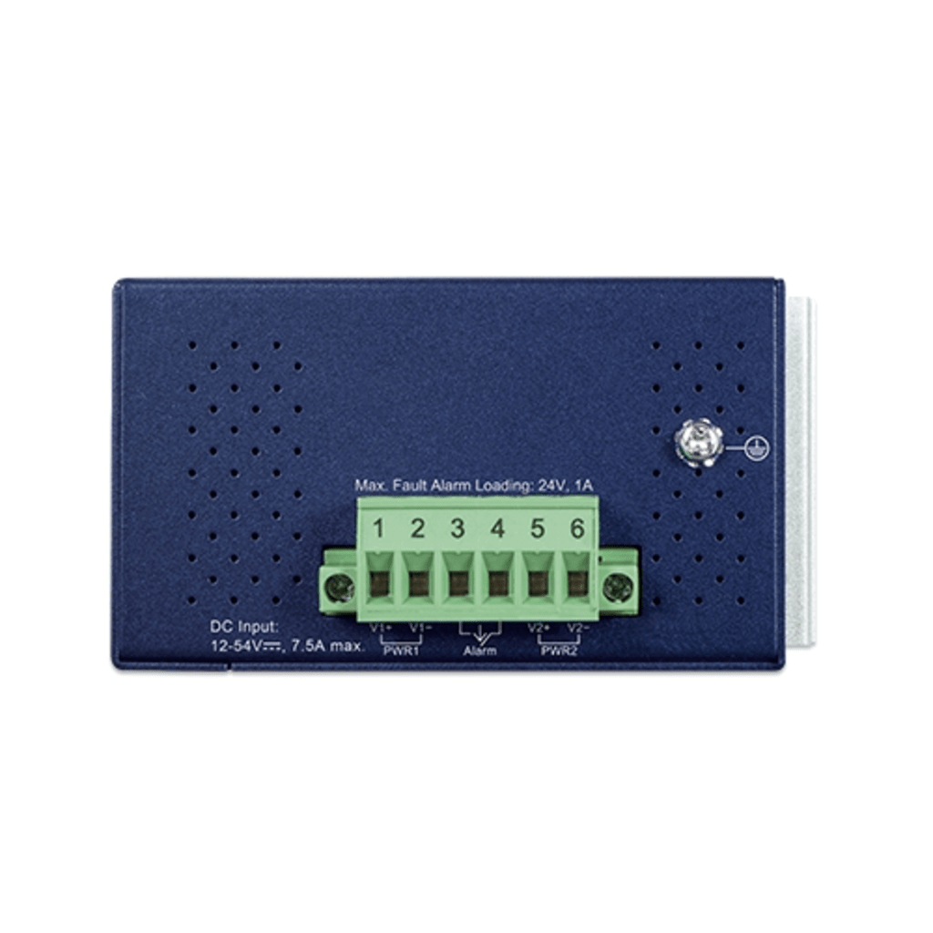 Convertidor de Medios PoE Industrial / Puertos 10G SFP+ y 10GBASE-T / PoE++ 802.3bt 95W / -40 a 75°C Operación / VLAN, ERPS, QoS /Cuenta con Doble Entrada para Fuente de Alimentación 12~54V - Image 2