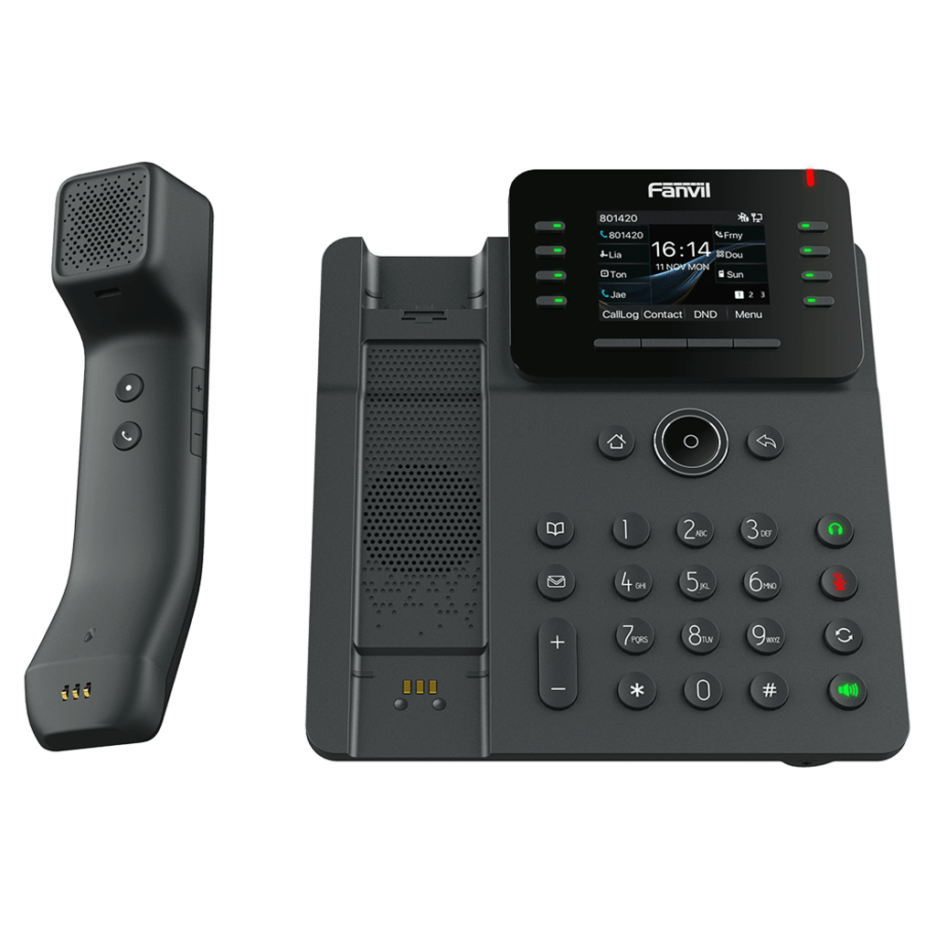 Telefono IP Handset Inalámbrico, 12 Líneas SIP, Conferencia 6 Vias, Puertos Gigabit, PoE, Pantalla 2.8 - Image 2