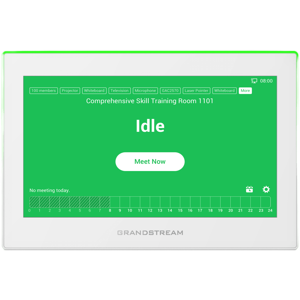 Estación de Intercomunicación SIP con Wi-Fi 6, Bluetooth y Control Total para Agendamiento de Salas y Edificios Inteligentes (Color Blanco) - Image 2