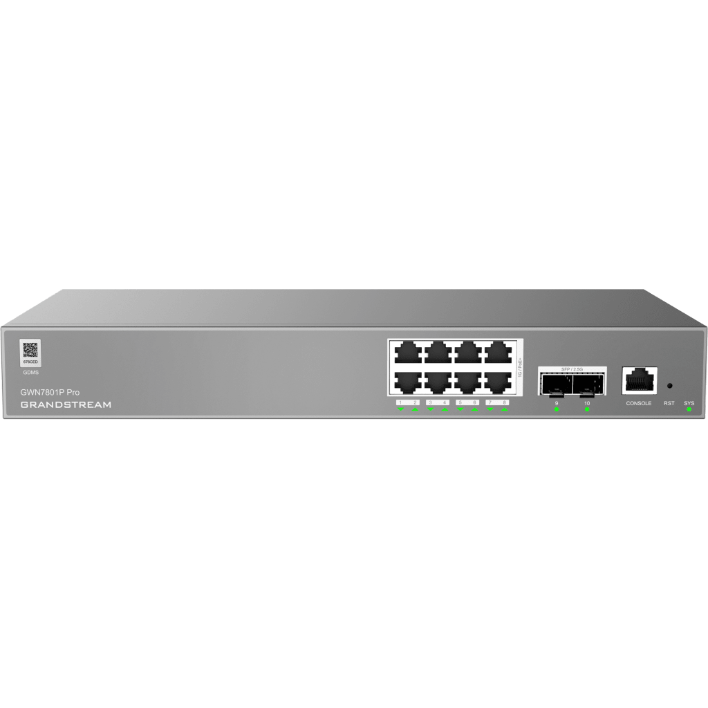 Switch de Red Empresarial L2++ / Serie GWN7800 Pro / 8 Puertos Gigabit PoE 120W / 2 Puertos 2.5GG SFP / Gestión Cloud GDMS / VLAN 4K / QoS Avanzado / Seguridad Integral - Image 2