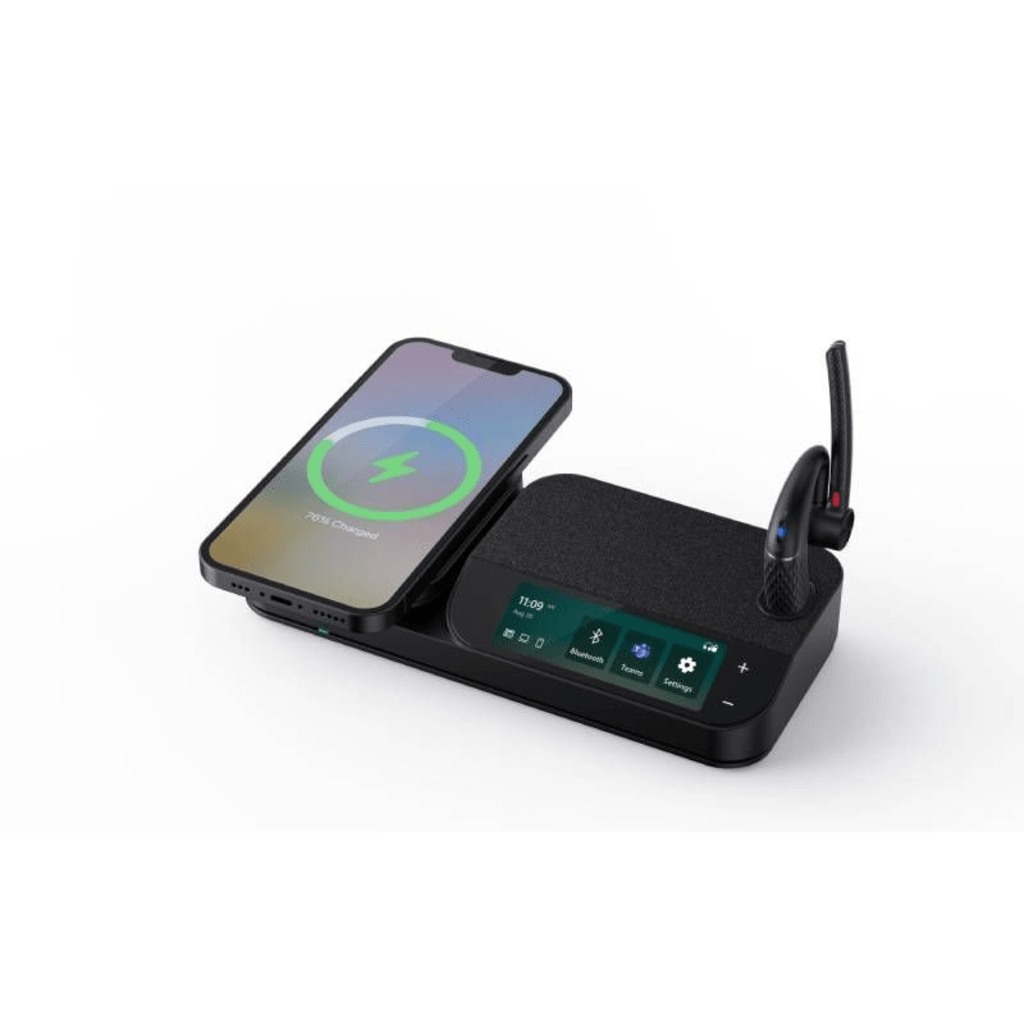 Auricular Bluetooth BH71 con Workstation de Yealink Con Pantalla Táctil de 3" con Cancelación de Ruido y Carga Inalámbrica para Smartphone - Image 2