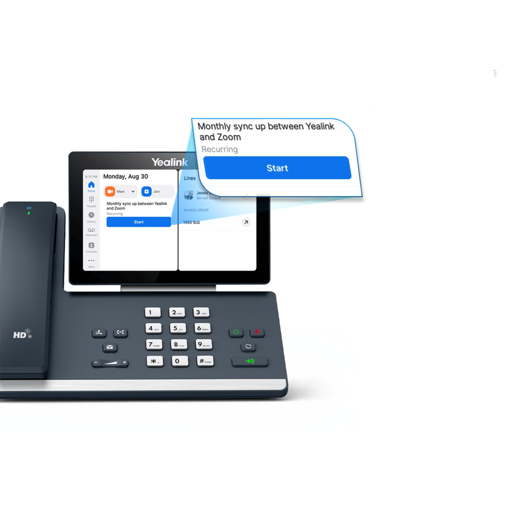 Teléfono IP MP58-WH-E2 con Integración Nativa a Zoom y Tecnología Acoustic Shield de Doble Micrófono - Image 2