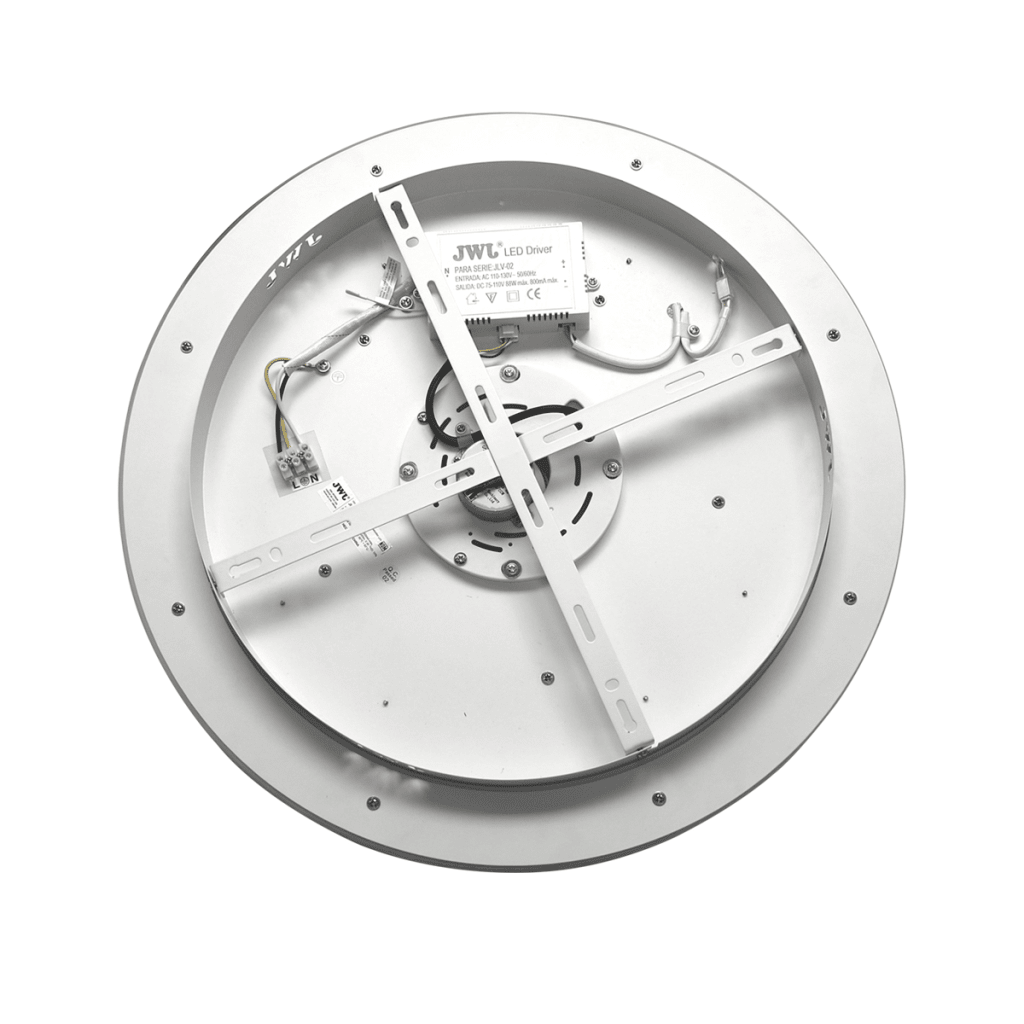 Ventilador de Techo con Luminario LED de 110 V CA 50/60 Hz / 88 W / 3 Tonos de Luz (6500 - 4 000 - 2 700 K) / Con giro 360° / Diámetro 495 mm / 6 Velocidades / Dimeable. - Image 4