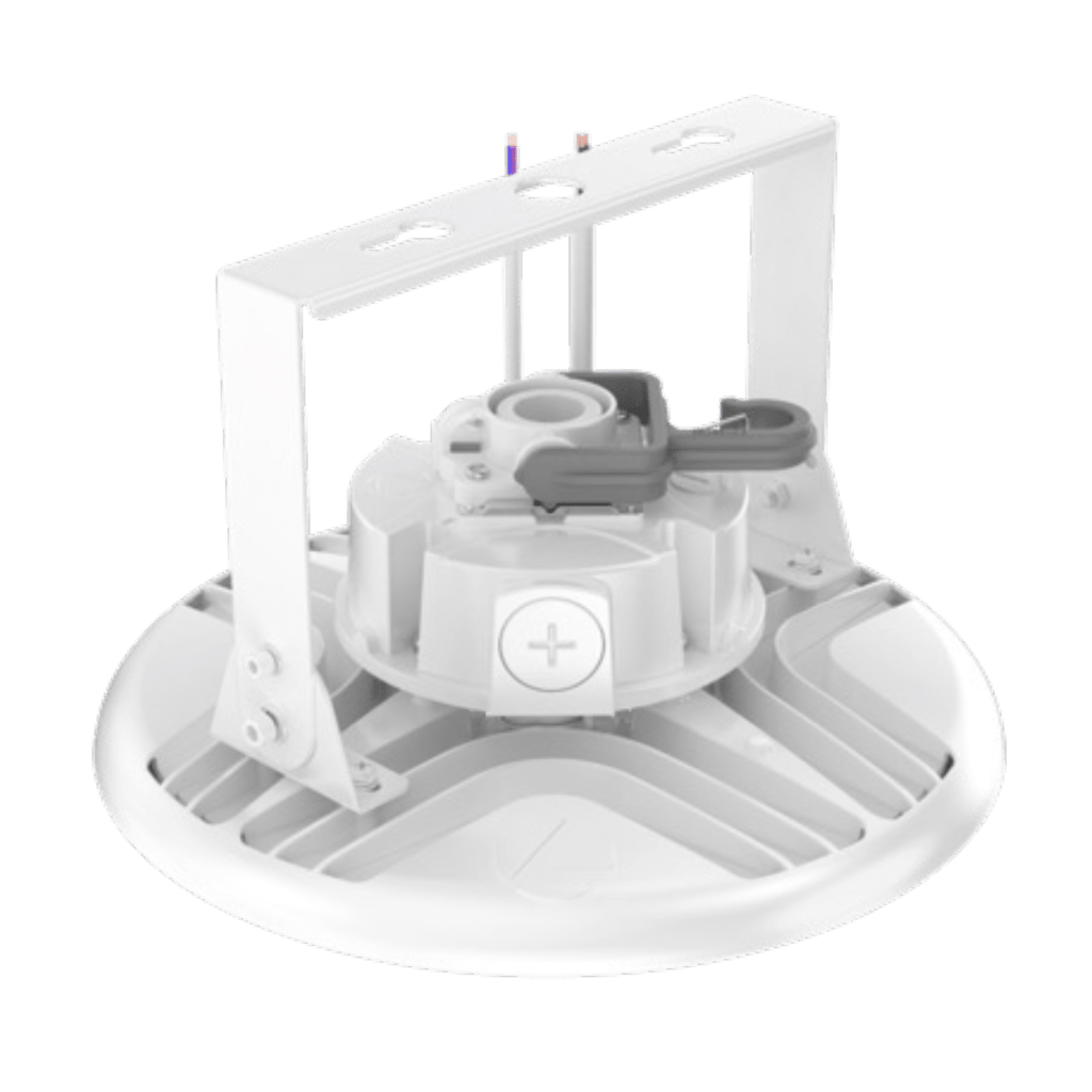 Luminaria LED High Bay Redonda REBL / 12,000-18,000 Lúmenes / Óptica Micro-Prisma Patentada / UGR Ultra Bajo / IK10 IP66 NEMA 4X / Temperatura 3500K-4000K-5000K Switchable / UVOLT 120-347V. - Image 4