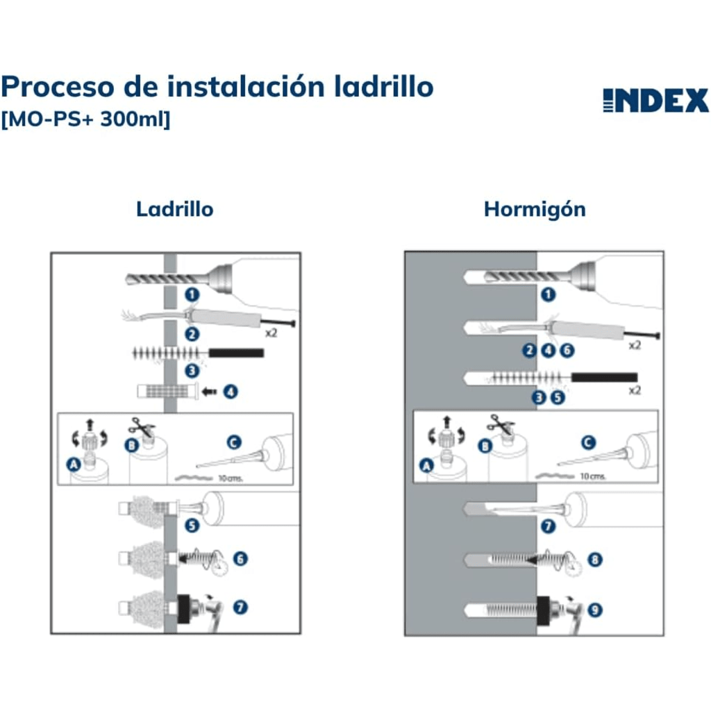 Resina de Polyester sin Estireno para Cargas Medias para Fijaciones en Hormigón no Fisurado y Mampostería / Curado Rápido / Contenido 300ml. - Image 4