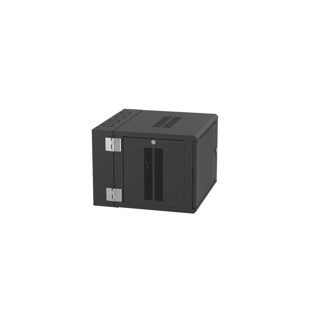 Gabinete PanZone de Montaje en Pared, de 19in, Puerta con Ventana de Seguridad, 9 UR, 635mm de Profundidad, Color Negro - Image 4