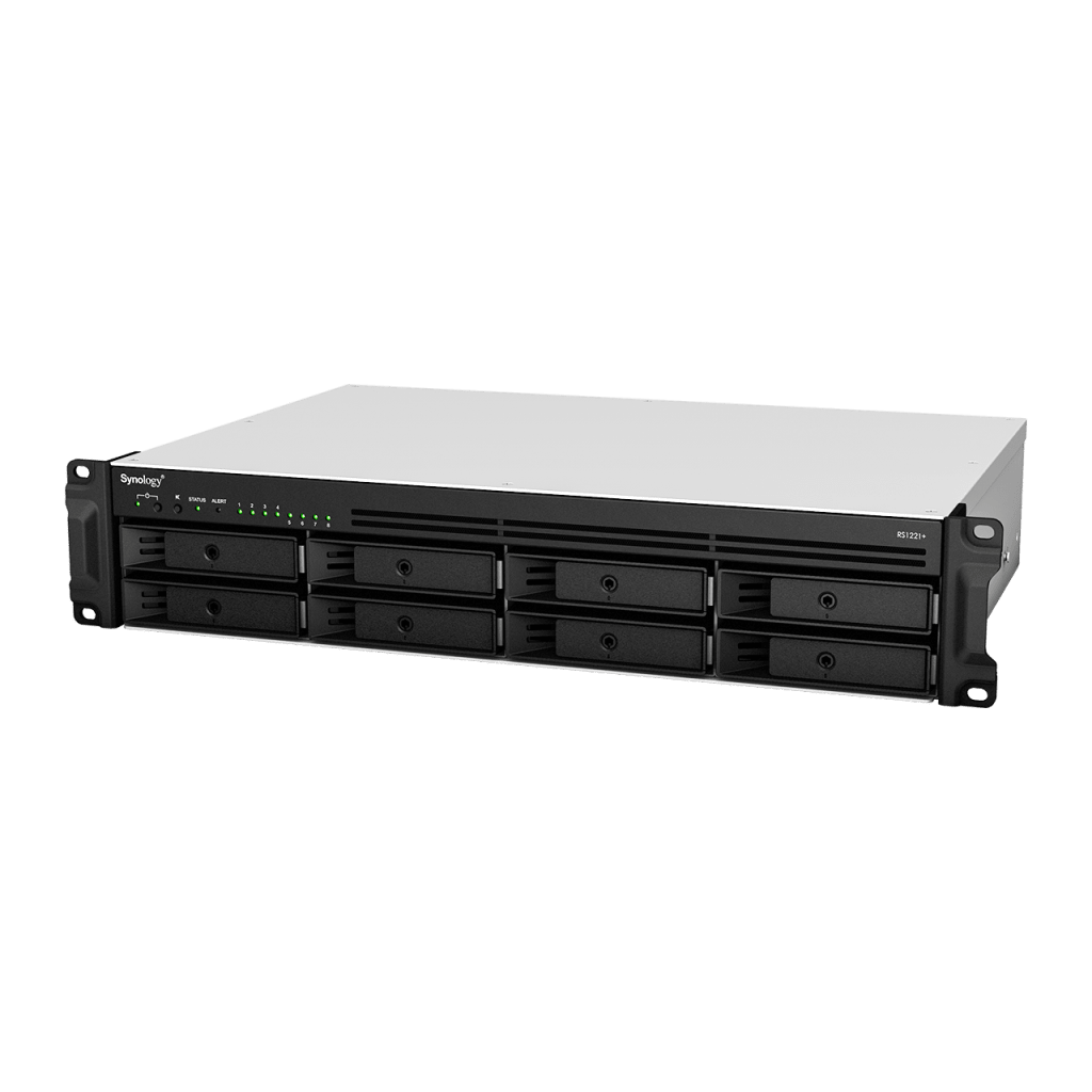 Servidor de Almacenamiento en Red RackStation RS1221+ | 8 Bahías | Expansión a 12 Bahías | CPU AMD Ryzen V1500B | 4 GB DDR4 ECC | RAID Soportado | 10/25GbE | Synology High Availability | Protección de Datos Integral. - Image 4
