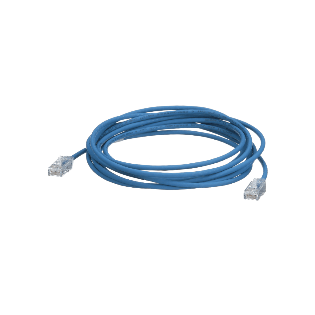Cable de Parcheo TX6, UTP Cat6, Di?metro Reducido (28AWG), Color Azul, 12.19 Metros (40 Pies) - Image 4