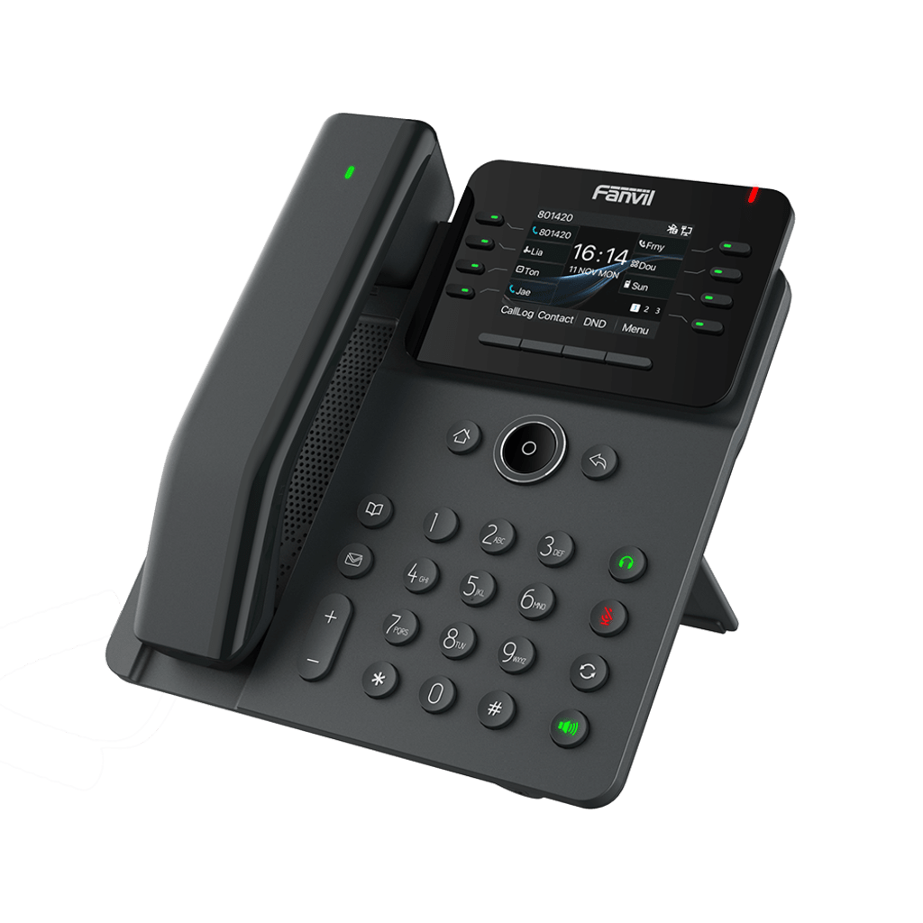 Telefono IP Handset Inalámbrico, 12 Líneas SIP, Conferencia 6 Vias, Puertos Gigabit, PoE, Pantalla 2.8 - Image 4