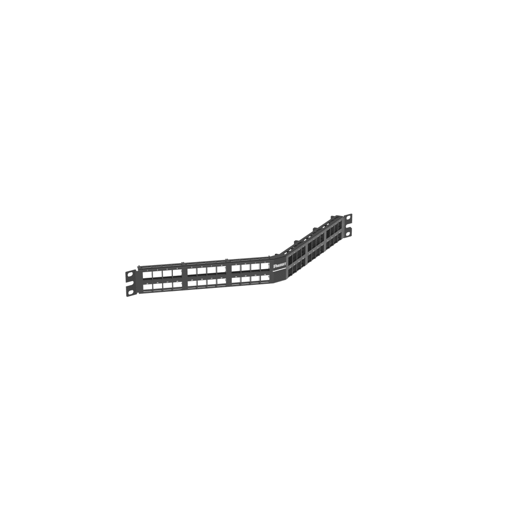 Panel de Parcheo Modular Keystone (Sin Conectores), Angulado, de 48 Puertos, 1UR - Image 4
