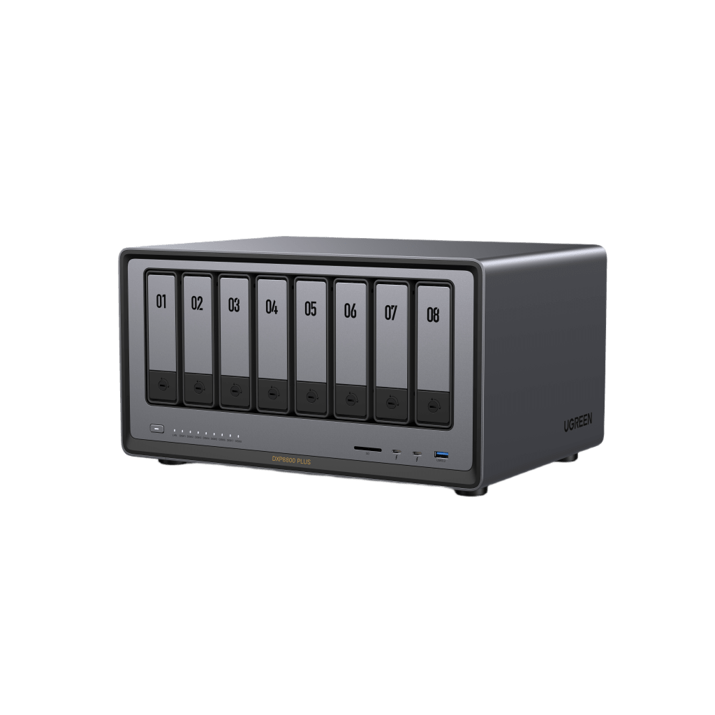 NAS UGREEN NASync DXP8800 Plus / Intel Core i5-1235U 10 Núcleos / 8 Bahías SATA + 2 M.2 NVMe / 2 Puertos 10GbE / Thunderbolt 4 / HDMI 8K / DDR5 Expandible 64GB / PCIe 4.0 x4 - Image 4