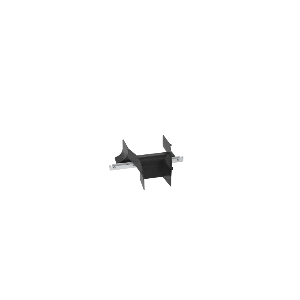 Bajada/Salida de Cables Para Charola Wire Basket, de 4 in, Con Control de Radio de Curvatura, Color Negro - Image 4