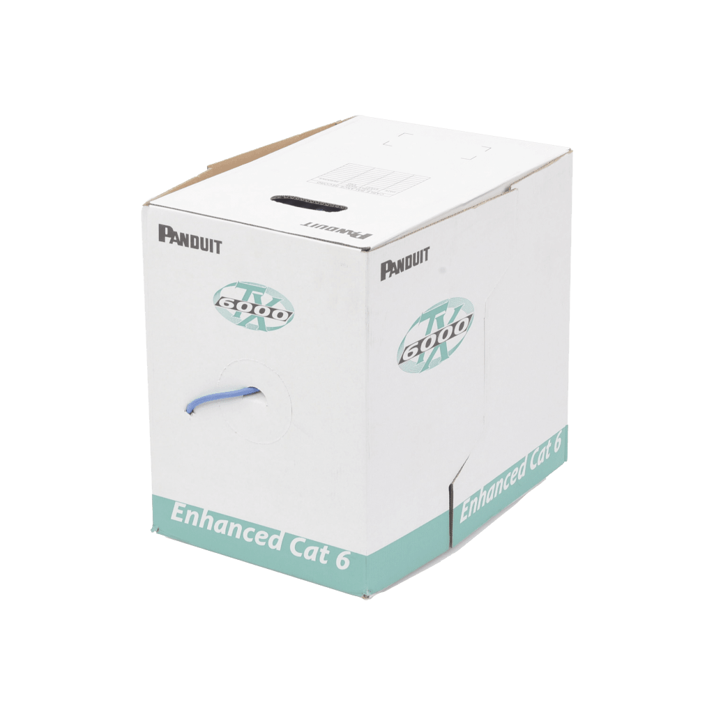 Bobina de Cable UTP 305 Metros (1000 Pies) de Cobre, TX6000? PanNet, Reelex, Azul, Categoría 6 Mejorado (23 AWG), PVC (CMR, Riser), de 4 Pares - Image 4