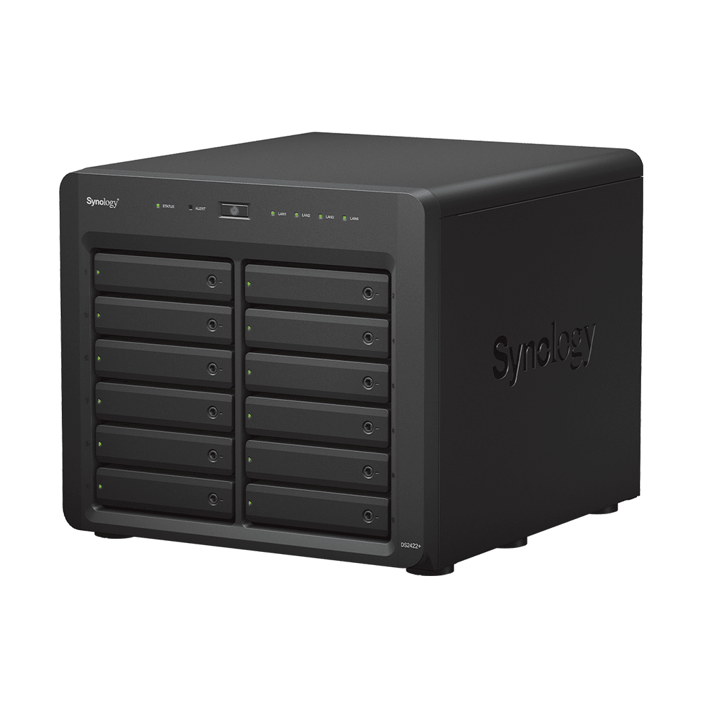 NAS Synology DiskStation DS2422+ | 12 Bahías | Expandible a 24 Bahías | Procesador AMD Ryzen Quad-Core | Hasta 32 GB DDR4 ECC | Caché NVMe SSD | Redes 10/25GbE | Compatible con Virtualización y Vigilancia. - Image 4