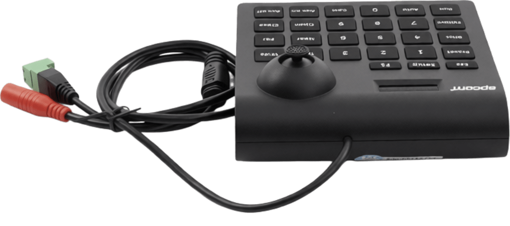 Mini Teclado controlador PTZ con pantalla LCD y joystick altamente resistente - Image 4