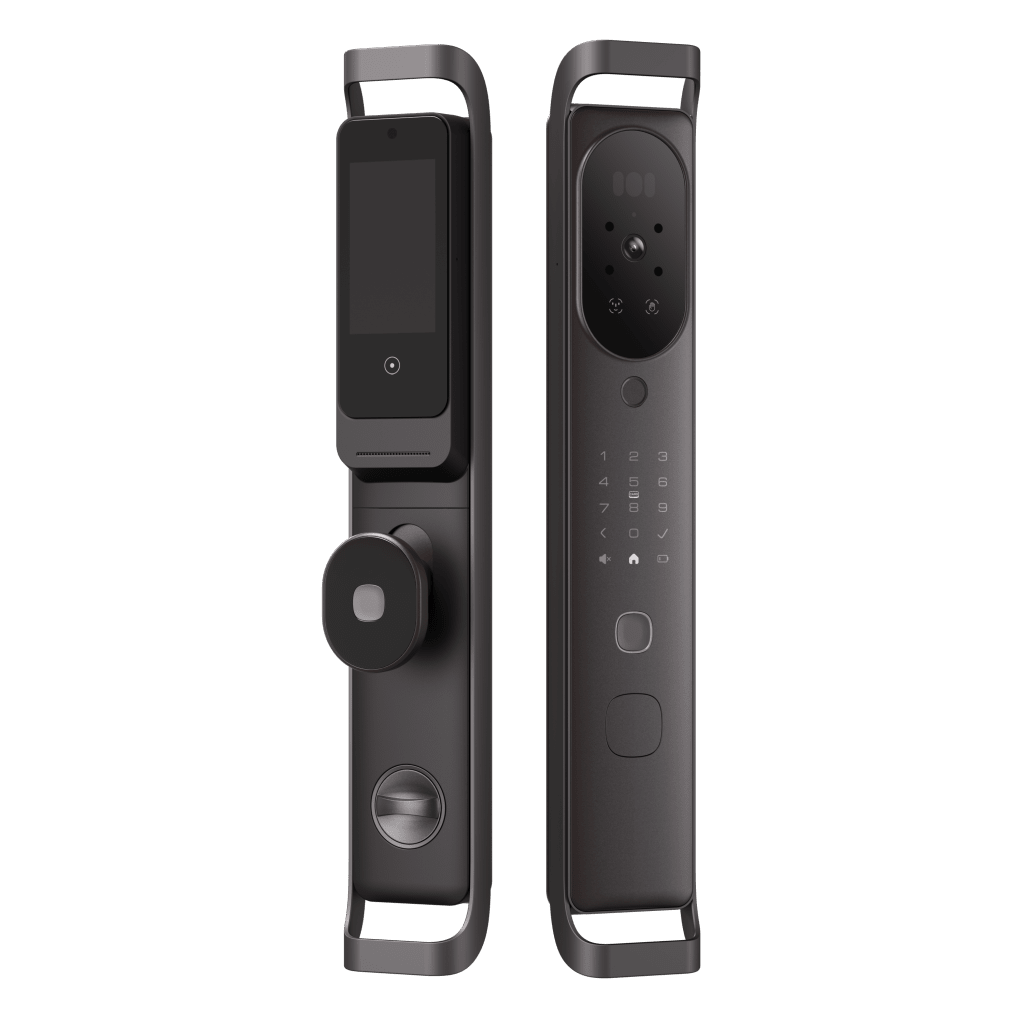 Cerradura Inteligente Multibiométrica / Reconocimiento Facial + Venas Palma + Huella Digital / Teclado Numérico + Tarjetas IC + NFC / Pantalla HD 4.5 Pulgadas / Batería Doble 4000mAh + 2500mAh / Conexión WiFi 2.4GHz / App Smart - Image 4