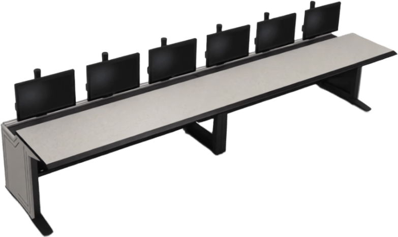 Consola Modular para Centros de Control | Superficie Endurance Plus 32 mm | Sistema Versa-Trak | Gestión Integrada de Cables | Estructura Acero y MDF | Expandible y Reconfigurable | Estructura Base de 48"/ 60"/ 72" - Image 3