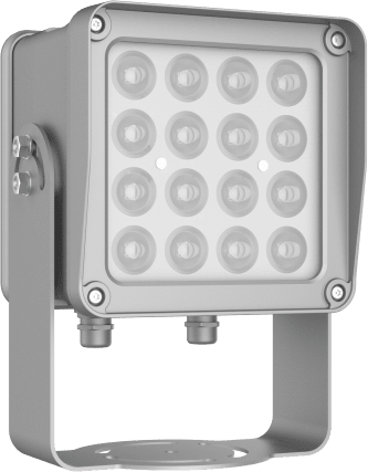 Lampara IR de Luz Continua / 16 Lámparas LED / Distancia Efectiva 16 a 25 metros / Cobertura 40° / Exterior IP66 - Image 3