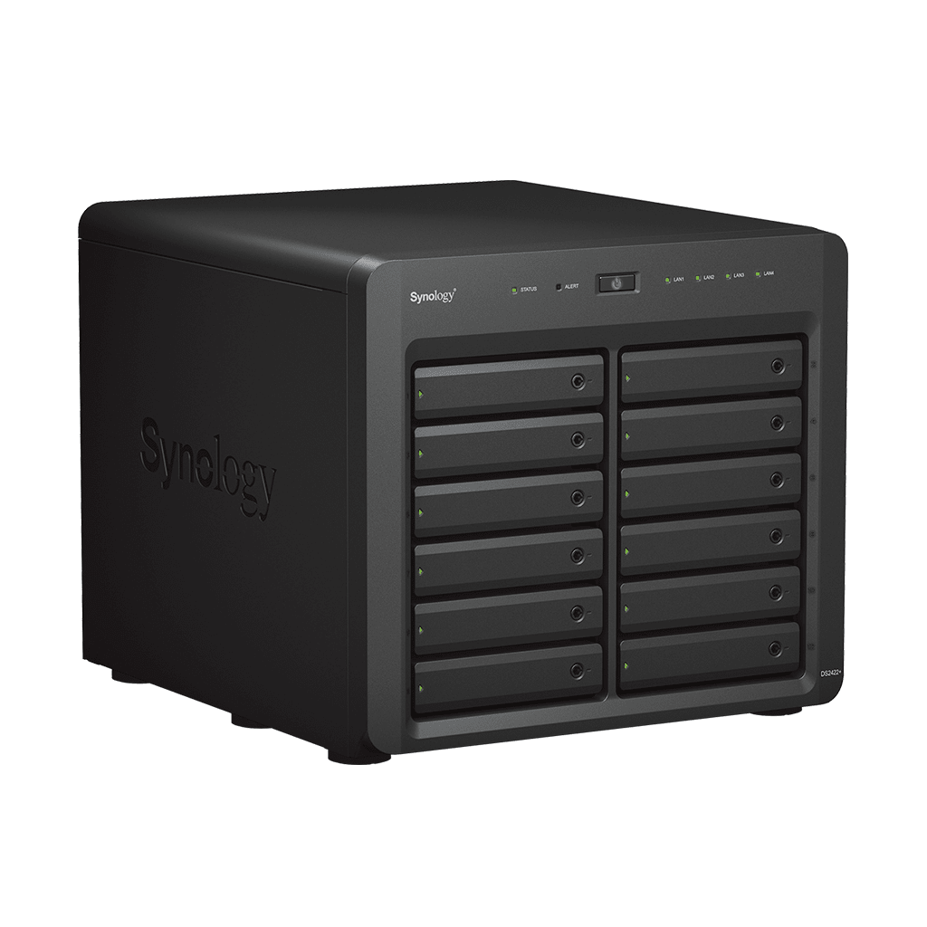 NAS Synology DiskStation DS2422+ | 12 Bahías | Expandible a 24 Bahías | Procesador AMD Ryzen Quad-Core | Hasta 32 GB DDR4 ECC | Caché NVMe SSD | Redes 10/25GbE | Compatible con Virtualización y Vigilancia. - Image 3
