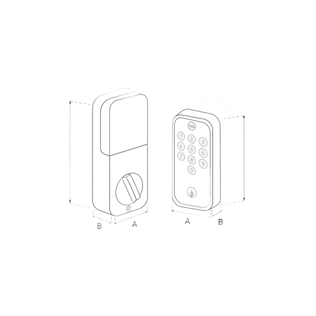 CERRADURA DIGITAL YED 210 / ACCESO POR CÓDIGO Y LLAVE / AUTOBLOQUEO AUTOMÁTICO / INSTALACIÓN FÁCIL / 20 CÓDIGOS / PROTECCIÓN IPX5 / FUNCIONA CON 4 PILAS AA / MODO SILENCIOSO - Image 3